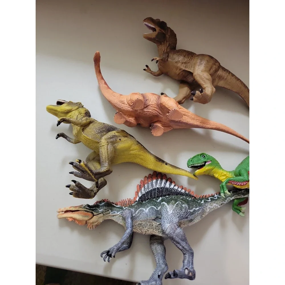 Hard rubber plastic Dinosaur Figures Prehistoric animals Dino